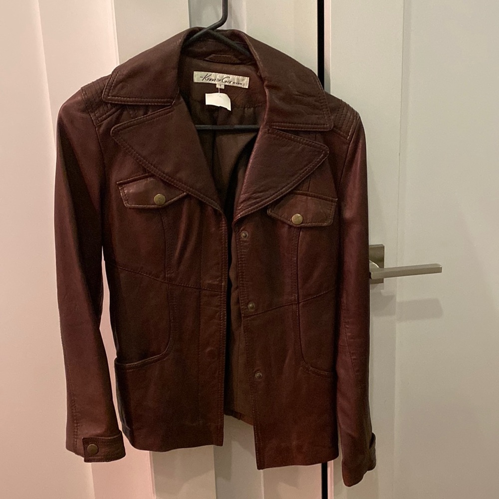 Kenneth Cole womens leather Jacket small